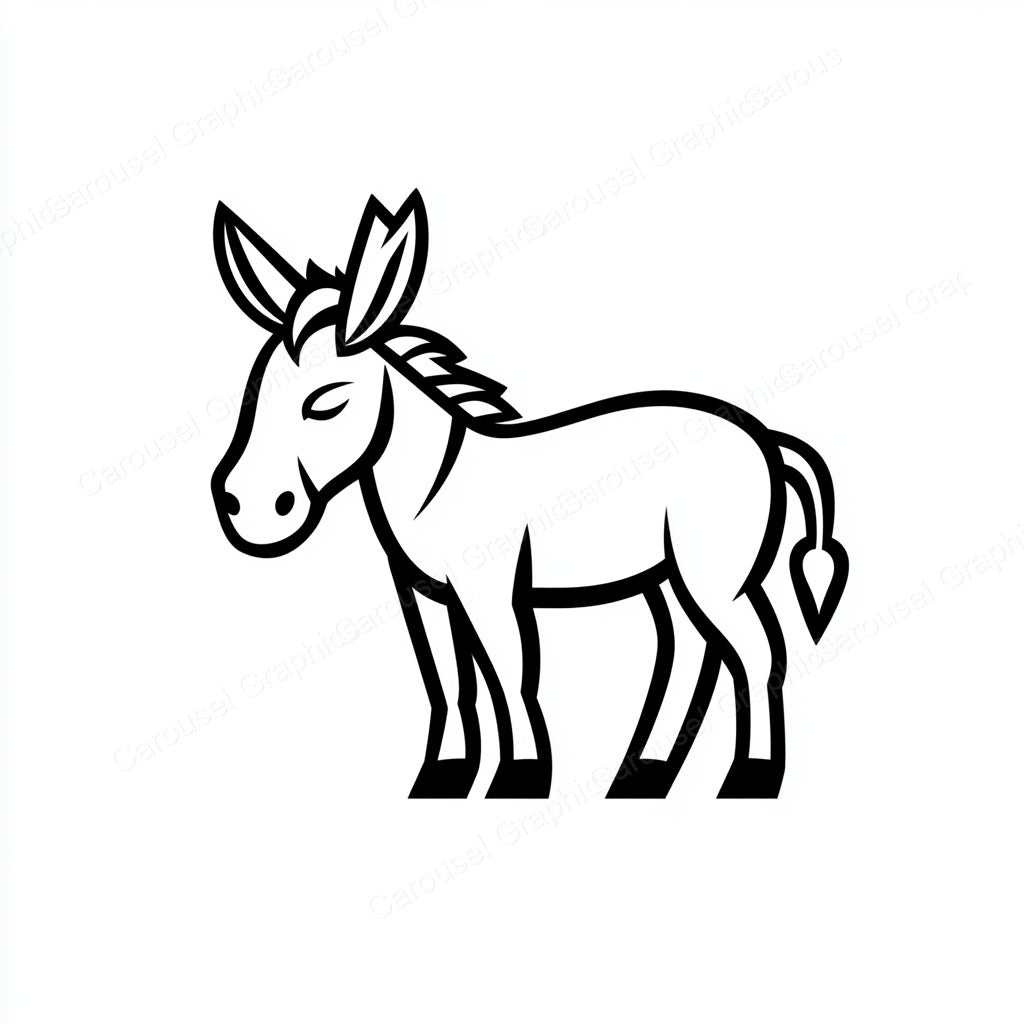 Donkey Vector Graphic preview