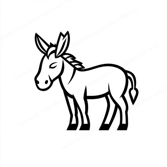 Donkey Vector Graphic preview