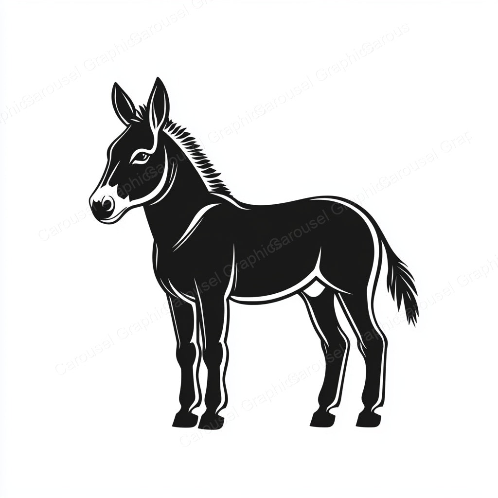 Donkey Vector Graphic preview