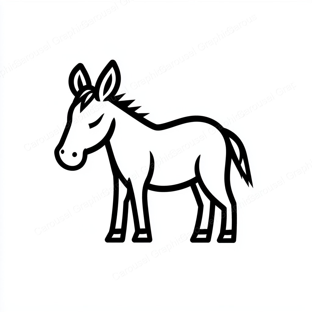 Donkey Vector Graphic preview