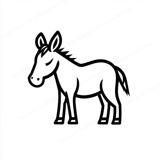 Donkey Vector Graphic preview