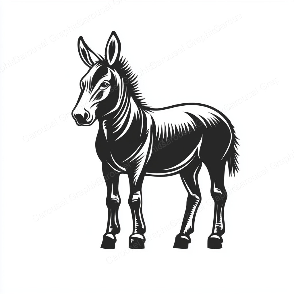 Donkey Vector Graphic preview