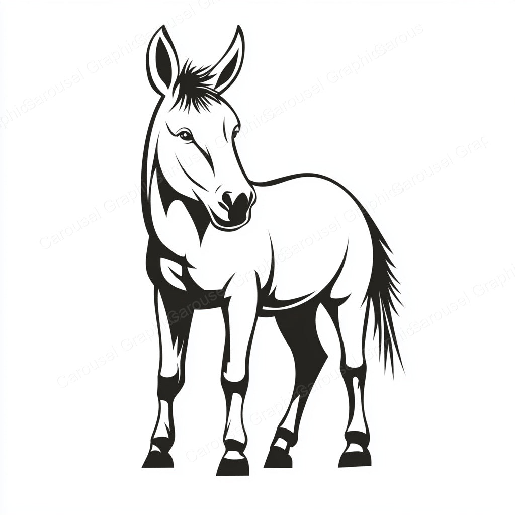 Donkey Vector Graphic preview