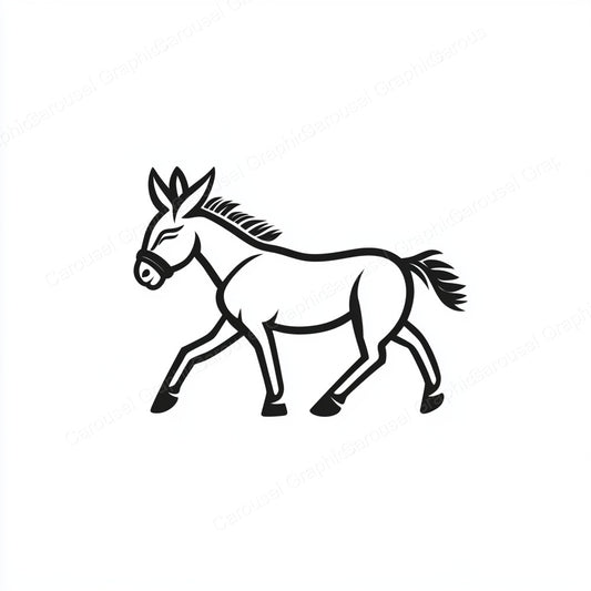 Donkey Vector Graphic preview