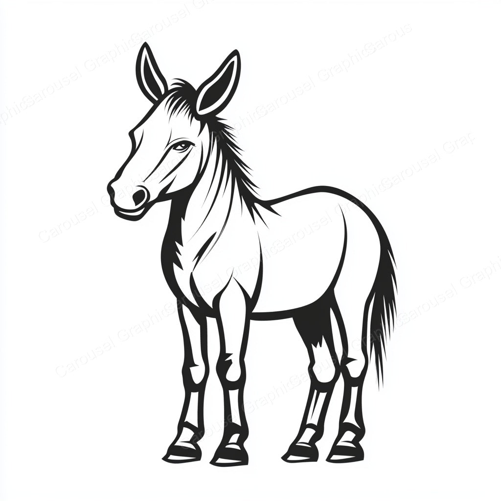 Donkey Vector Graphic preview