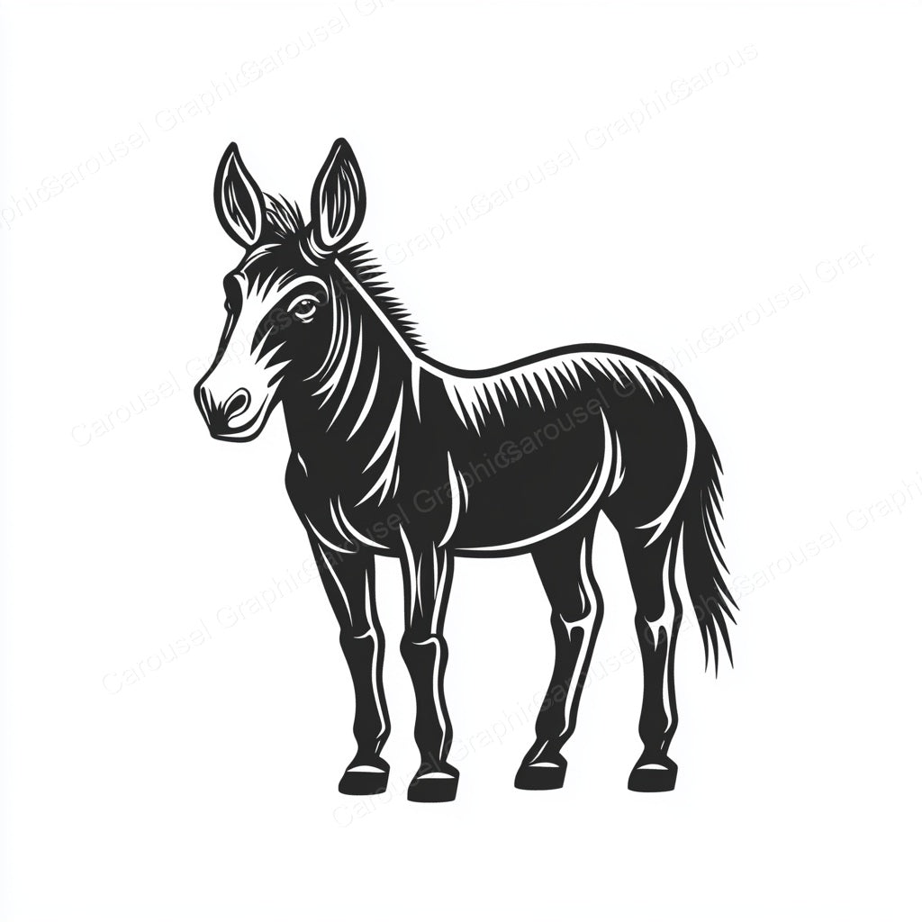 Donkey Vector Graphic preview
