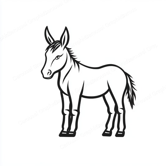 Donkey Vector Graphic preview