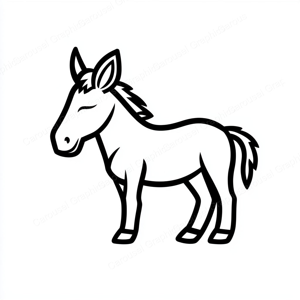 Donkey Vector Graphic preview