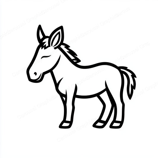 Donkey Vector Graphic preview