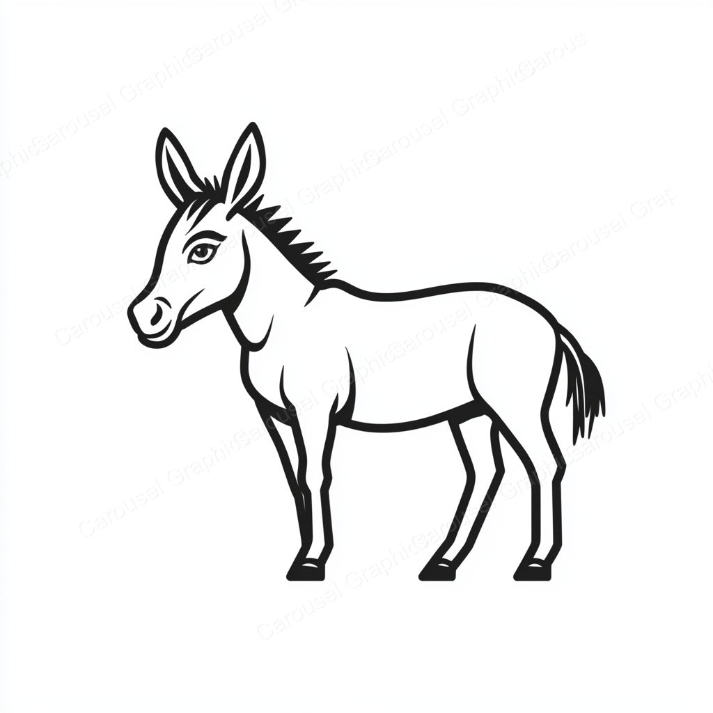Donkey Vector Graphic preview