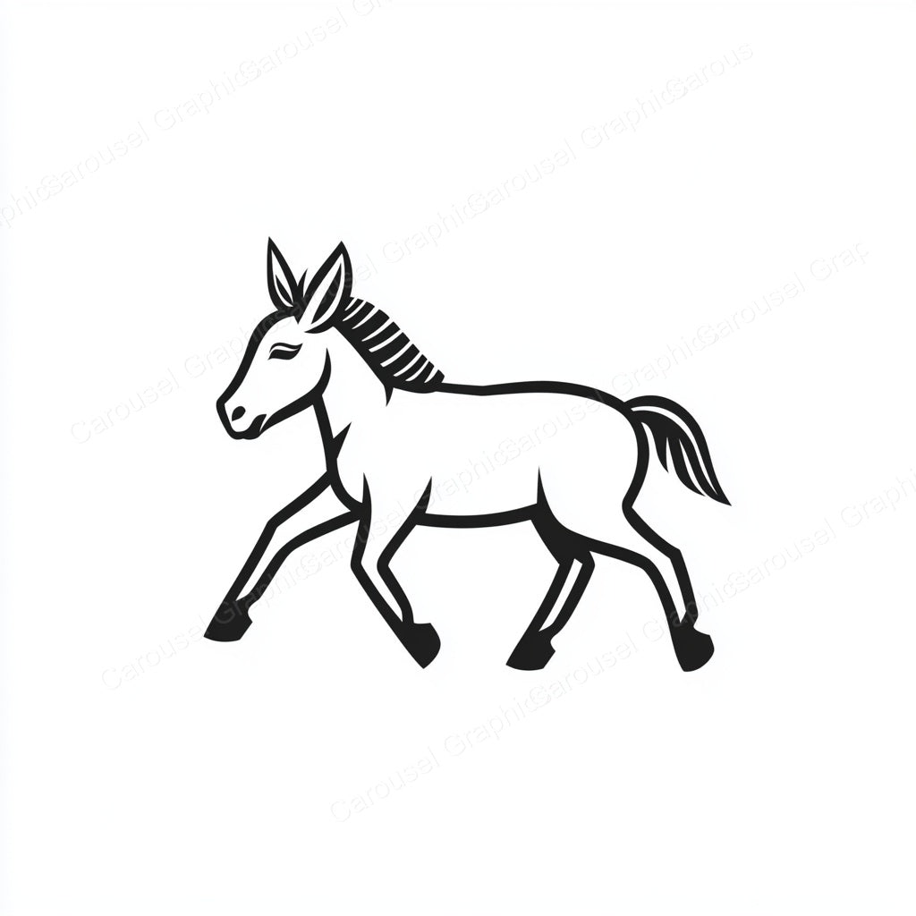 Donkey Vector Graphic preview
