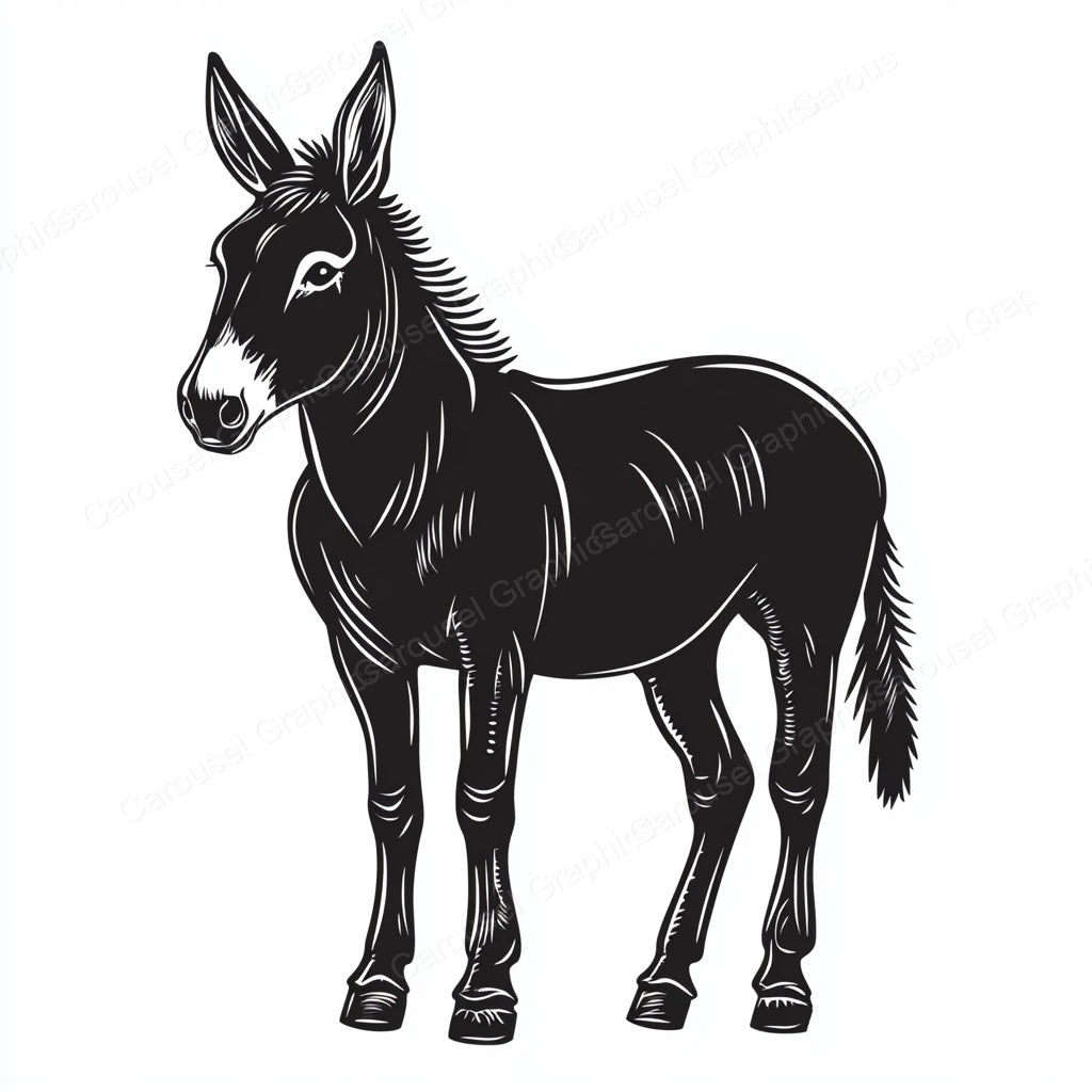 Donkey Vector Graphic preview