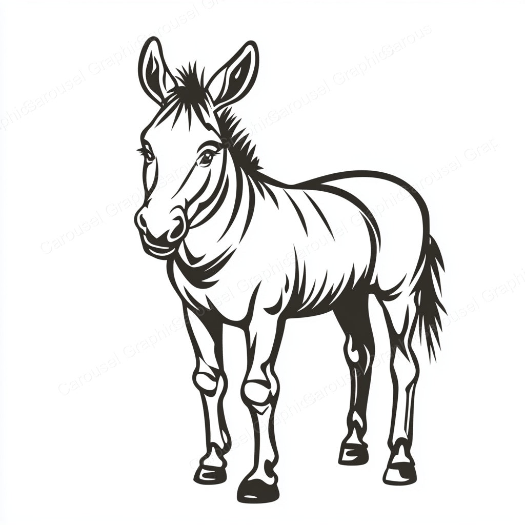 Donkey Vector Graphic preview