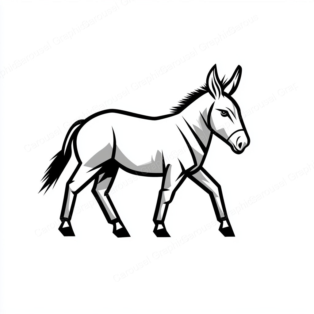 Donkey Vector Graphic preview