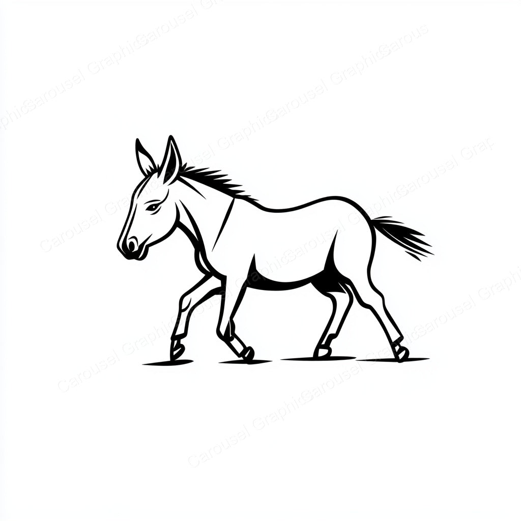 Donkey Vector Graphic preview