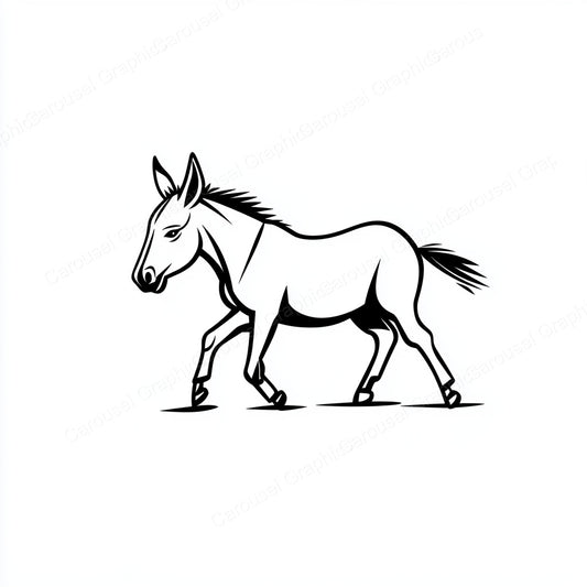 Donkey Vector Graphic preview