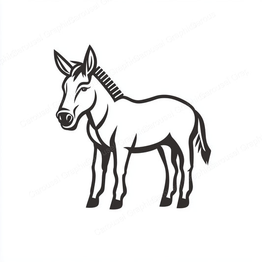 Donkey Vector Graphic preview