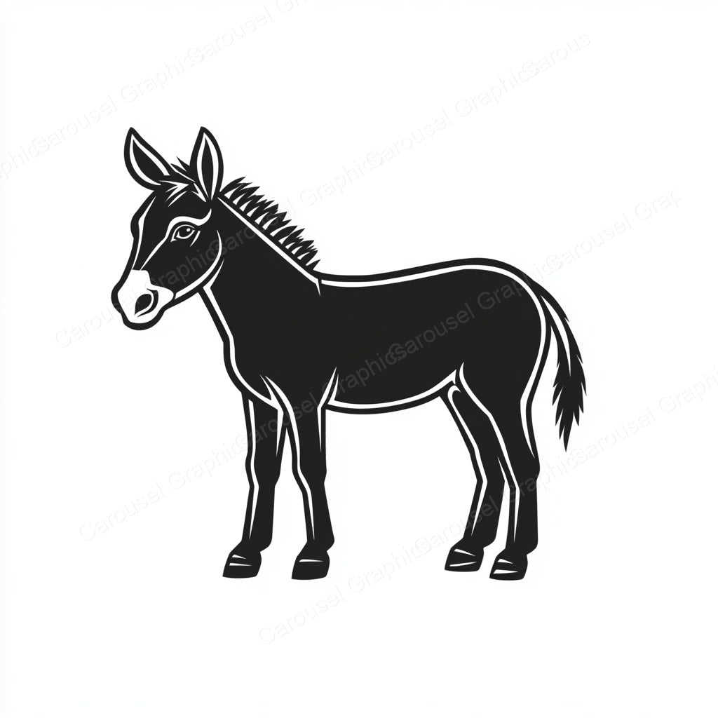 Donkey Vector Graphic preview