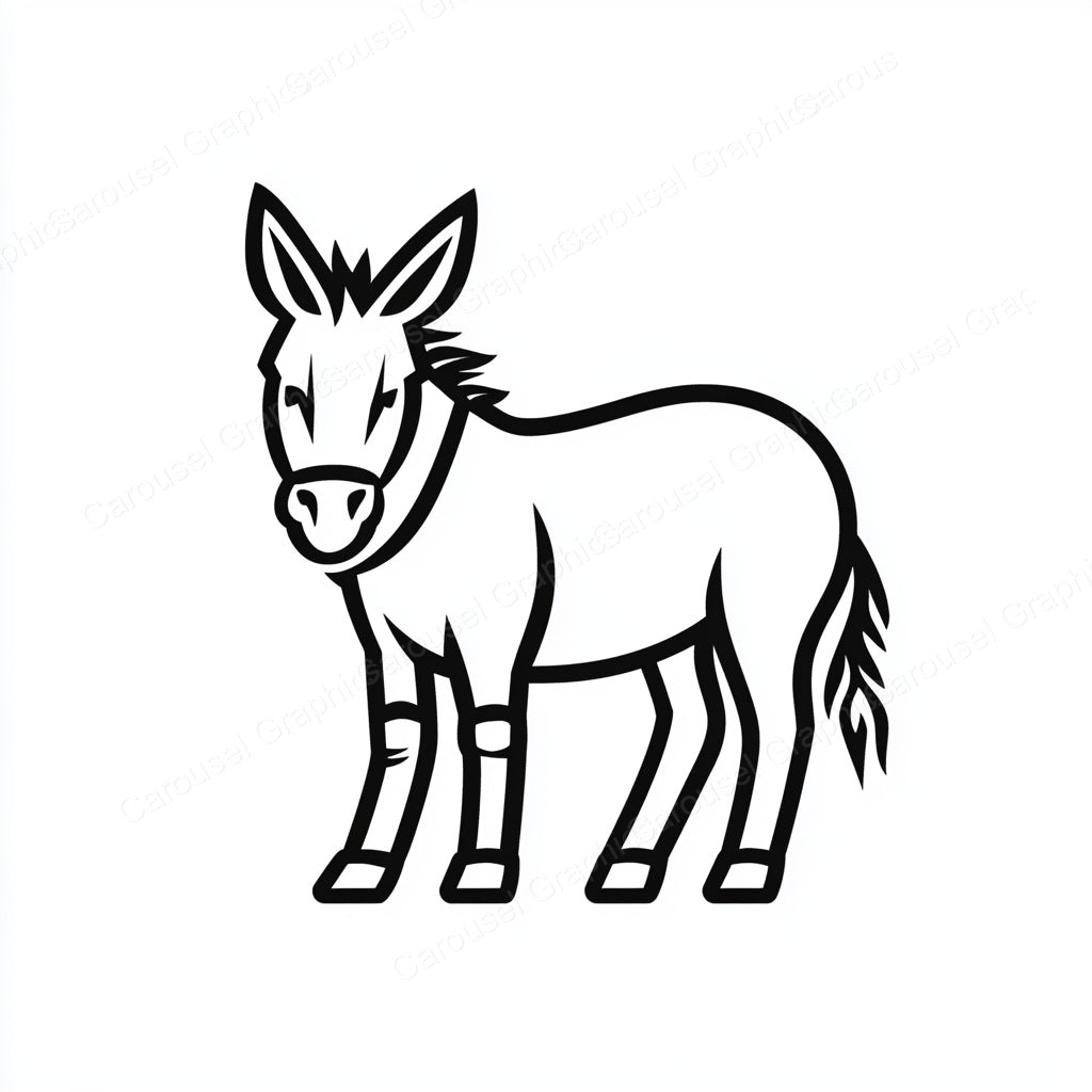 Donkey Vector Graphic preview
