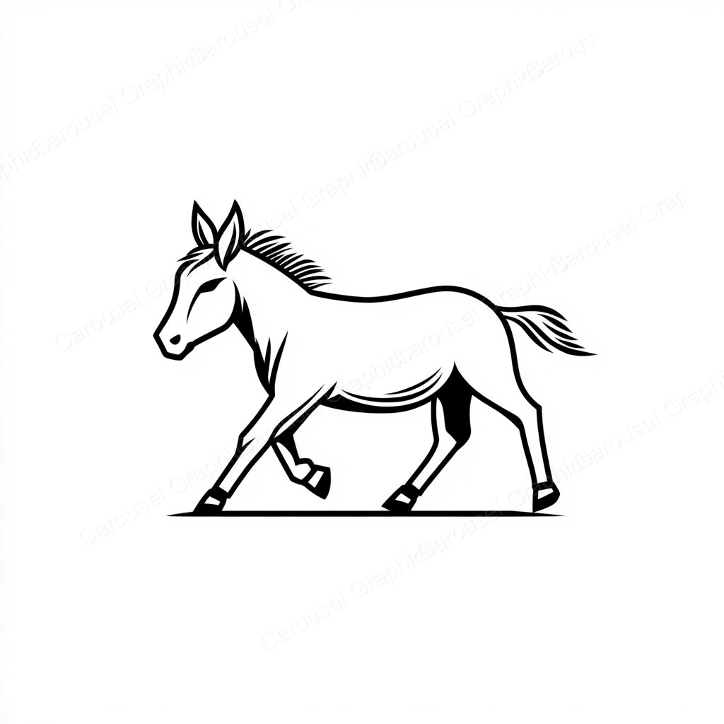Donkey Vector Graphic preview
