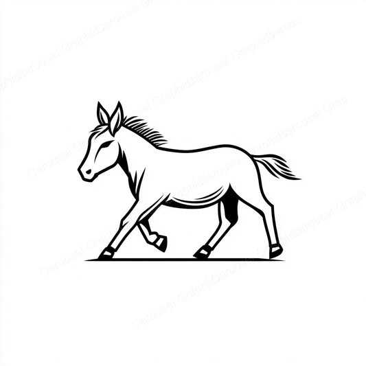 Donkey Vector Graphic preview