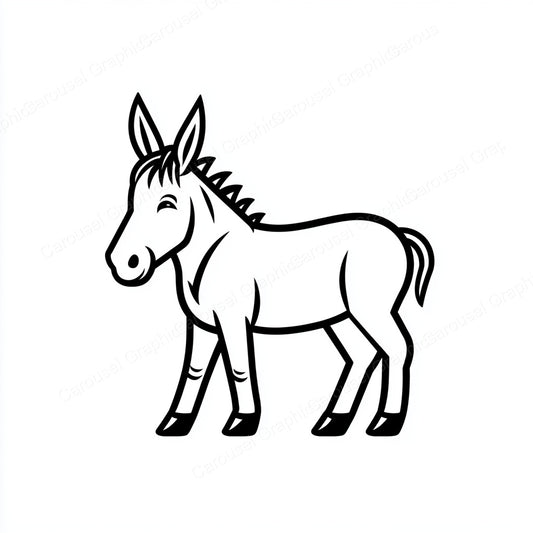 Donkey Vector Graphic preview