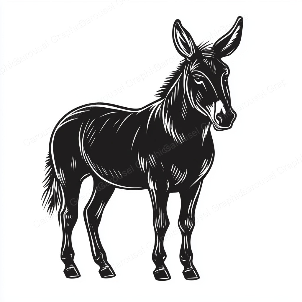 Donkey Vector Graphic preview