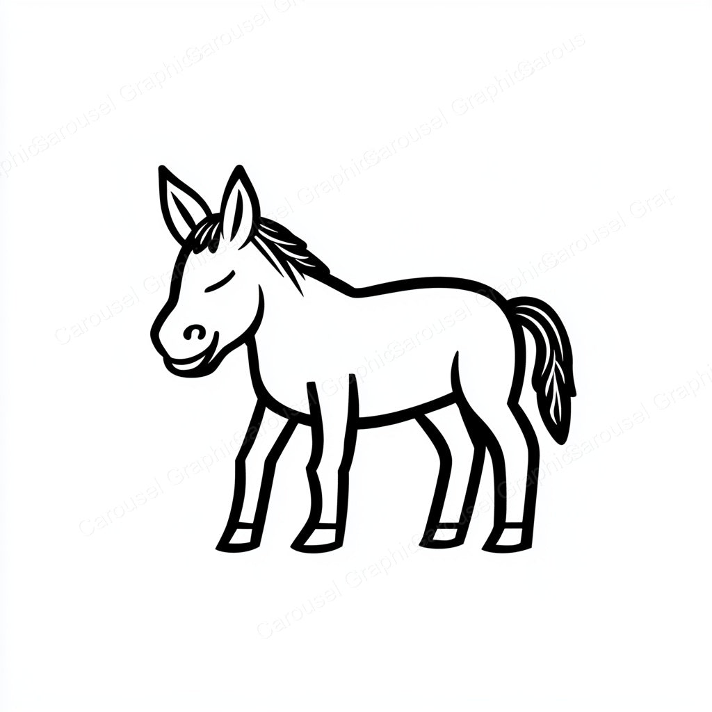 Donkey Vector Graphic preview