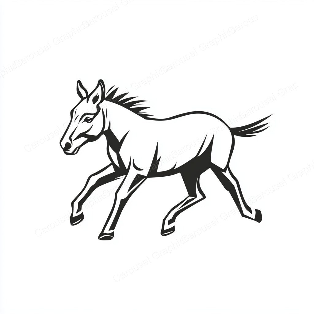 Donkey Vector Graphic preview