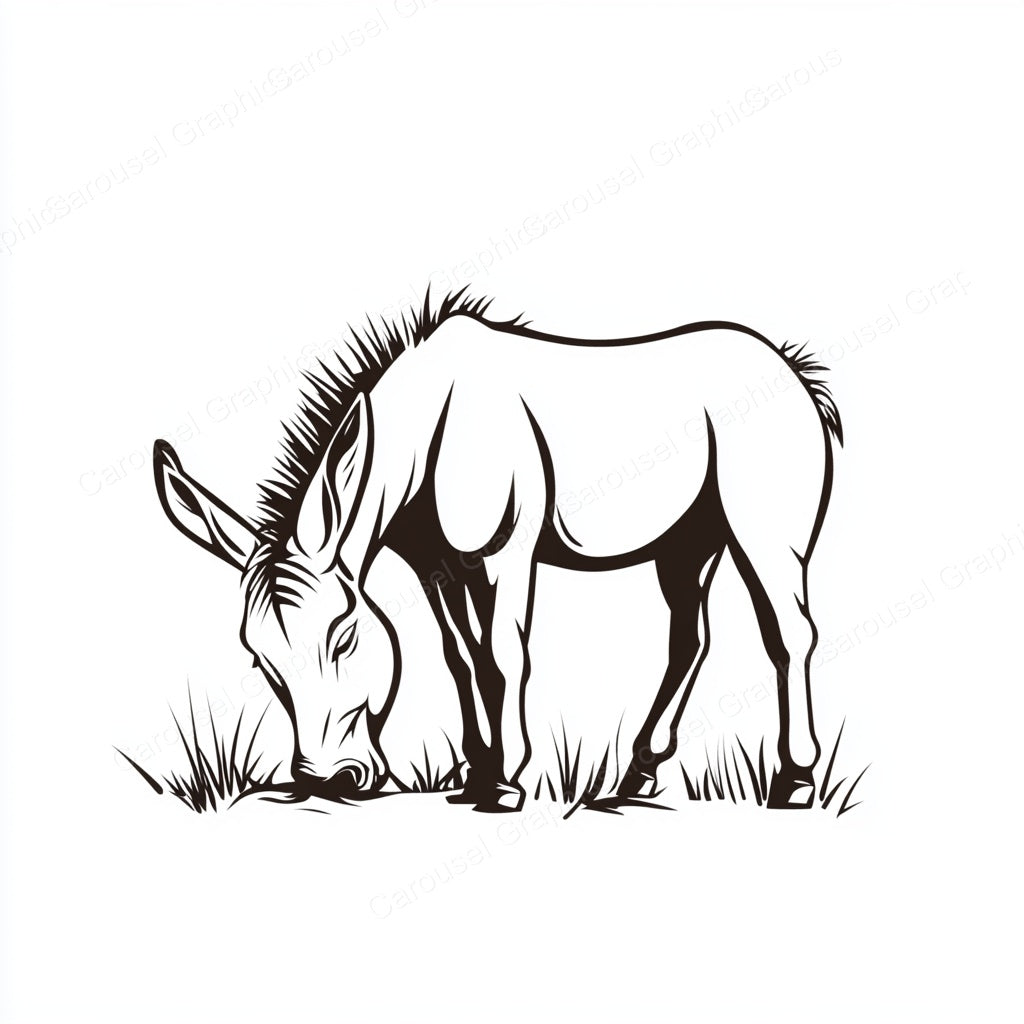 Donkey Vector Graphic preview