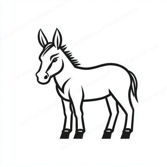 Donkey Vector Graphic preview