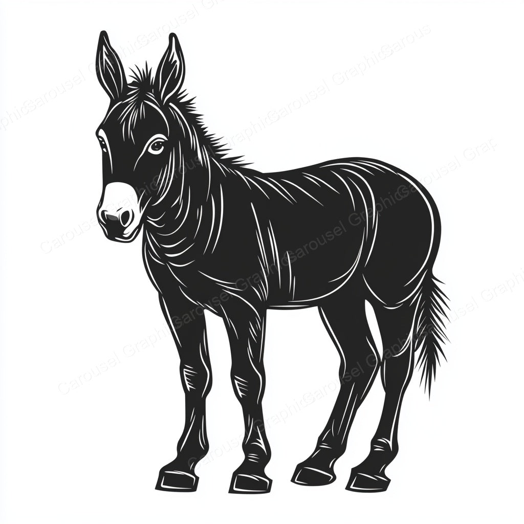 Donkey Vector Graphic preview