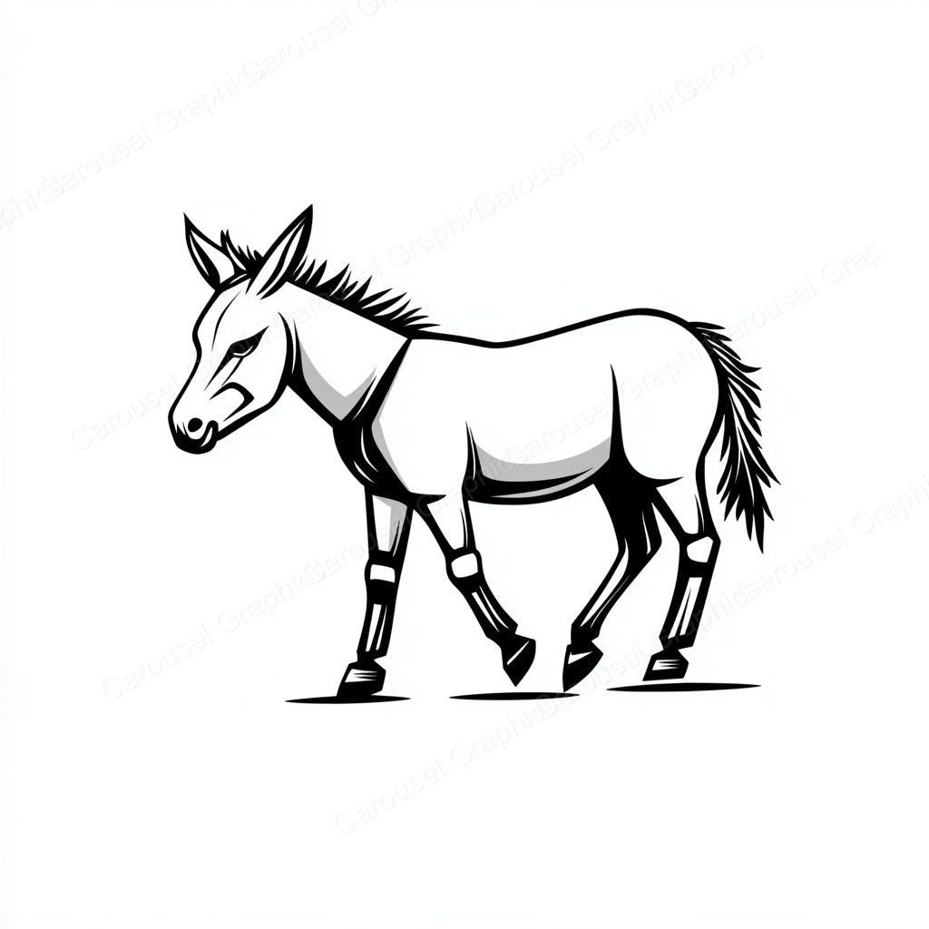 Donkey Vector Graphic preview