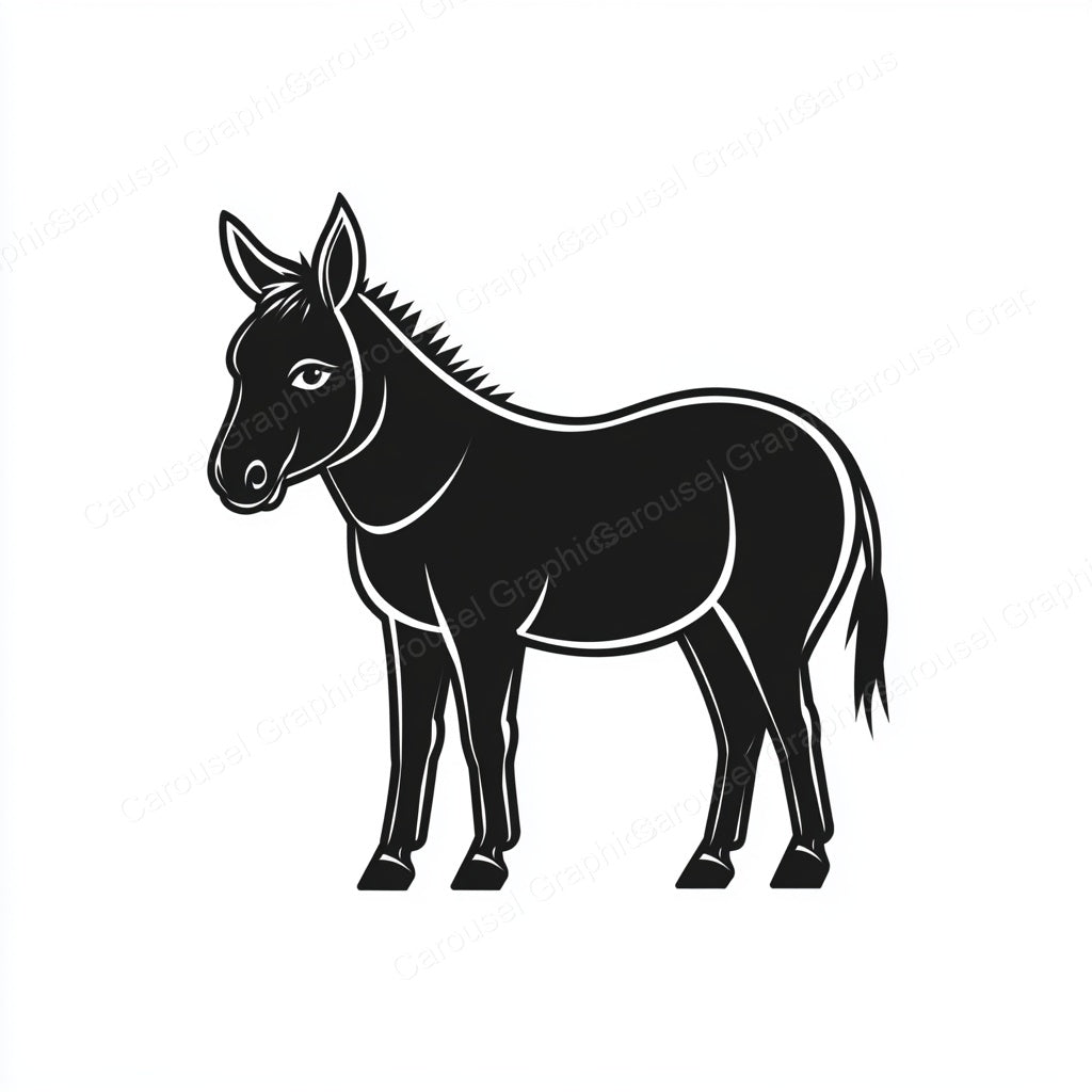 Donkey Vector Graphic preview
