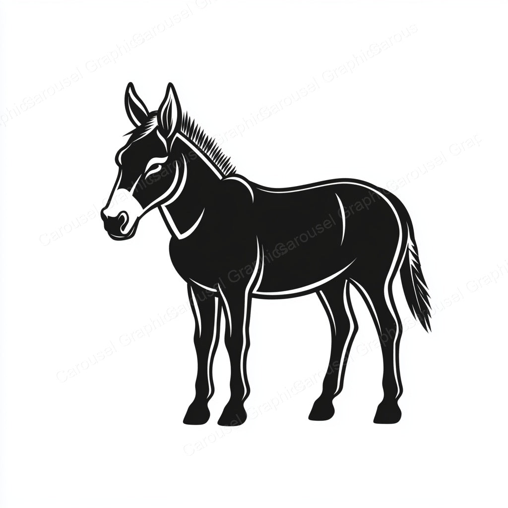 Donkey Vector Graphic preview