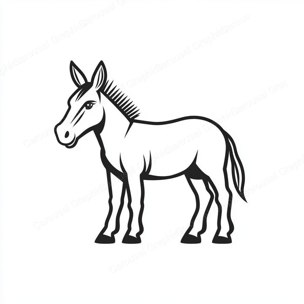 Donkey Vector Graphic preview