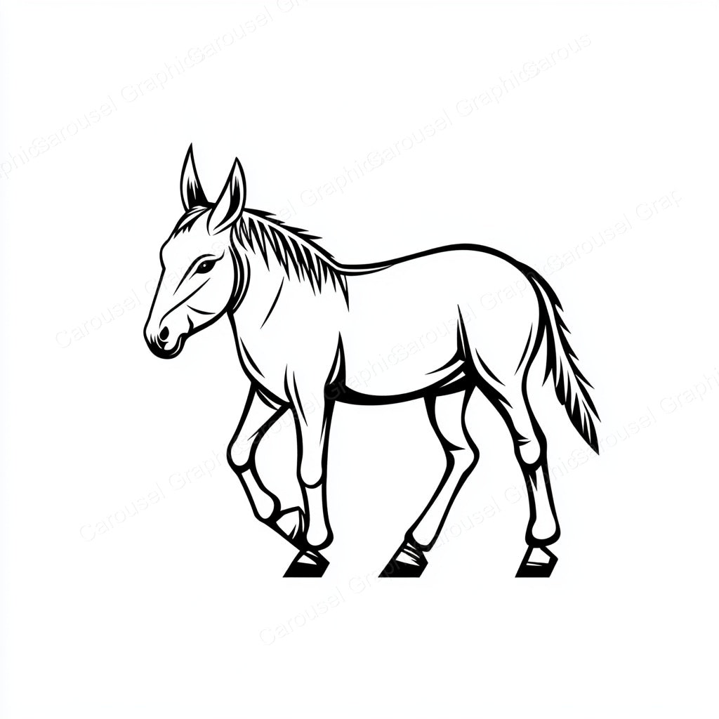 Donkey Vector Graphic preview