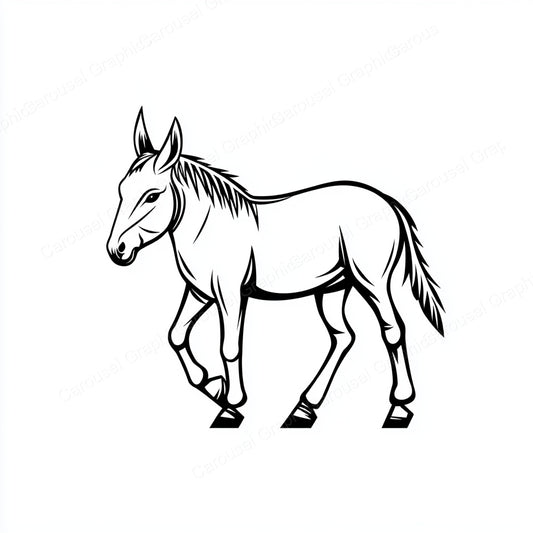 Donkey Vector Graphic preview