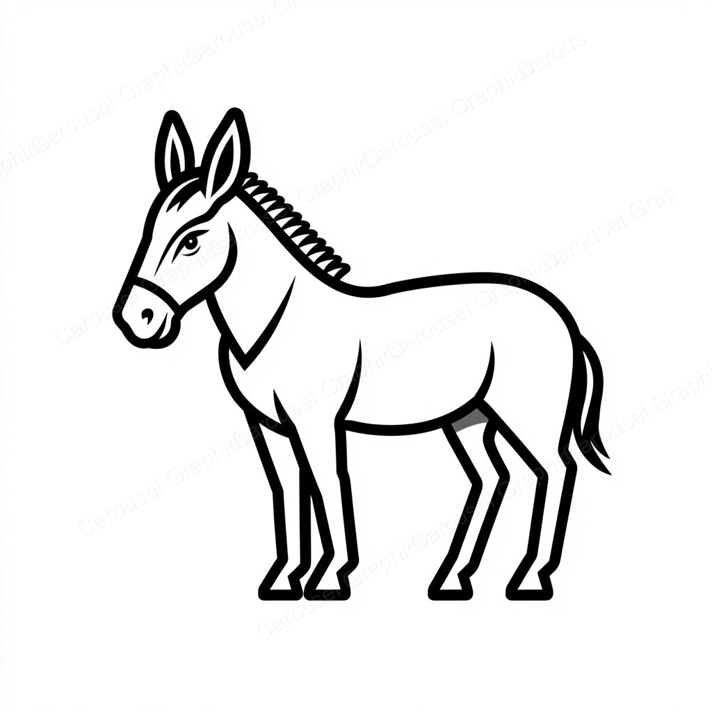 Donkey Vector Graphic preview