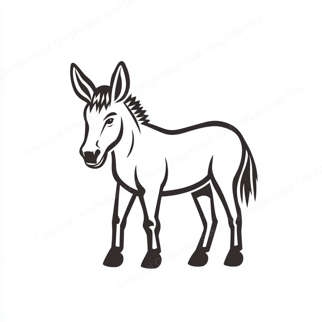 Donkey Vector Graphic preview