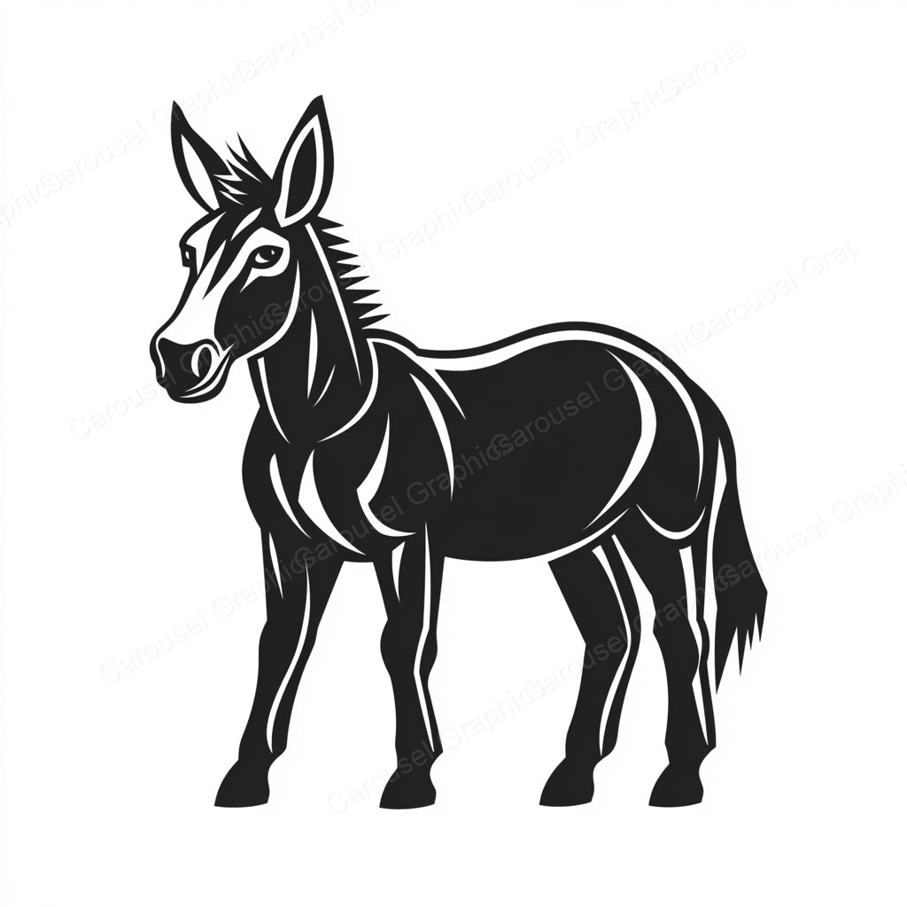 Donkey Vector Graphic preview