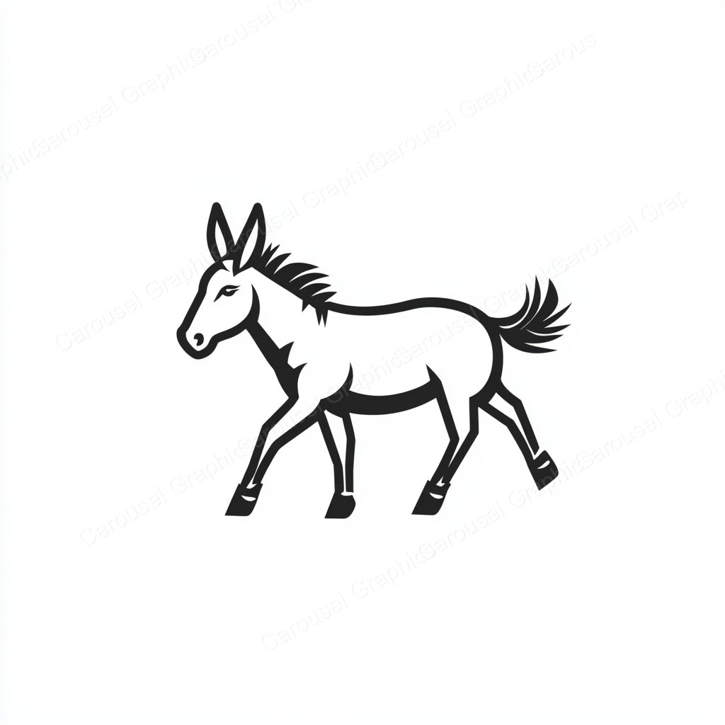 Donkey Vector Graphic preview