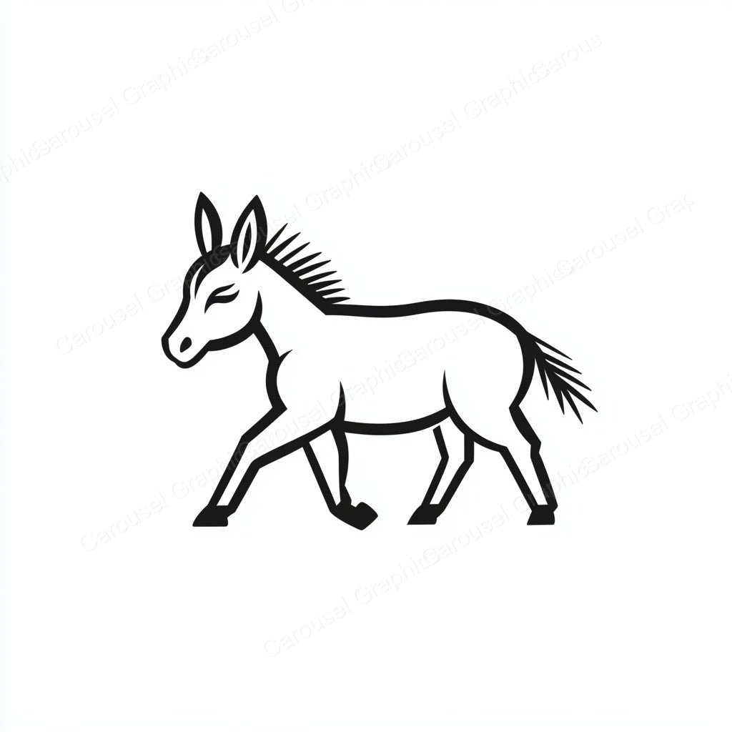 Donkey Vector Graphic preview