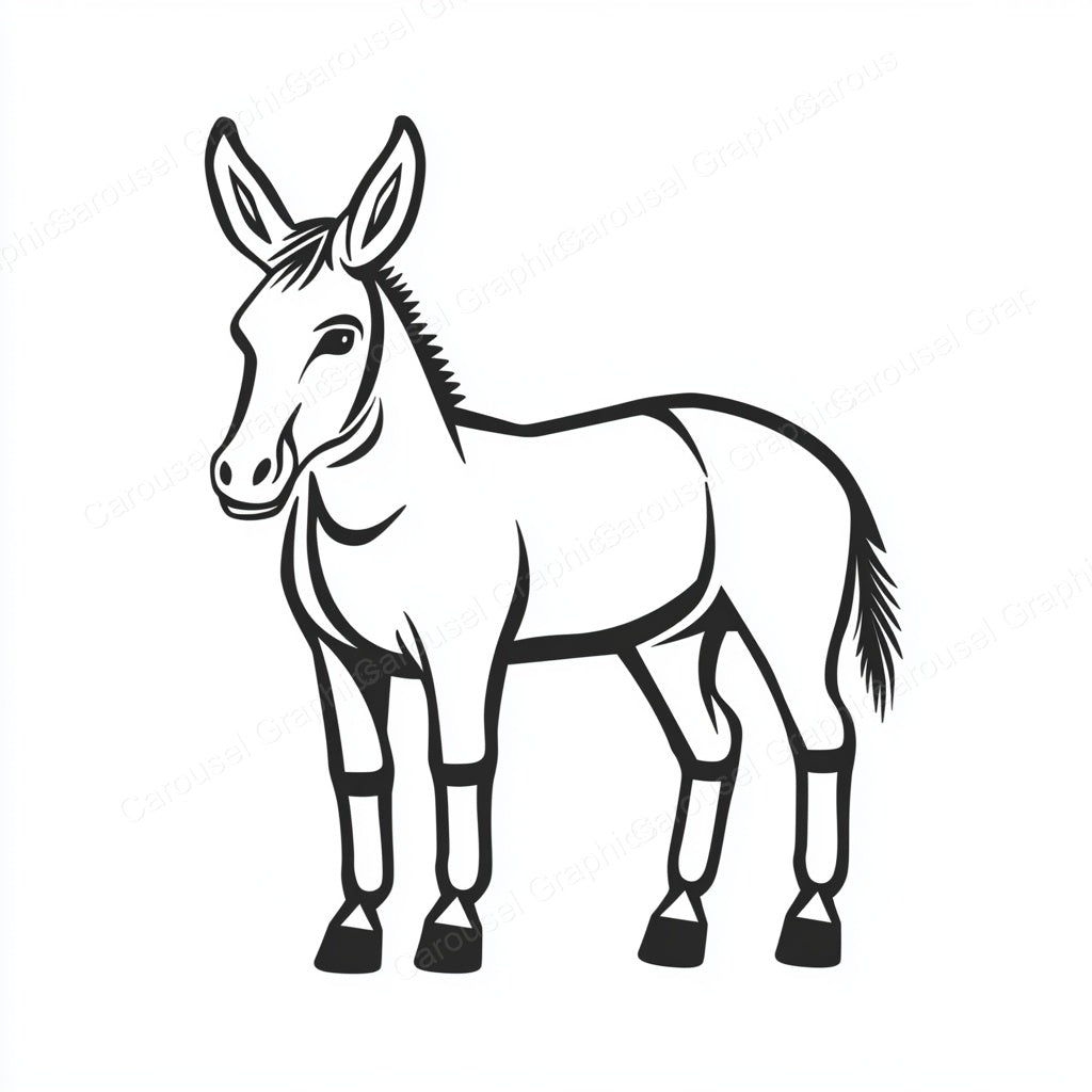 Donkey Vector Graphic preview