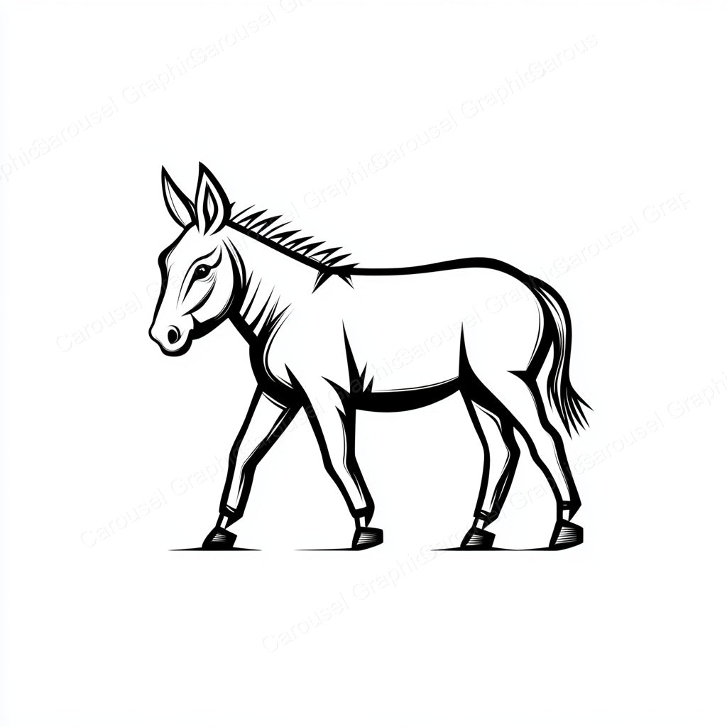 Donkey Vector Graphic preview
