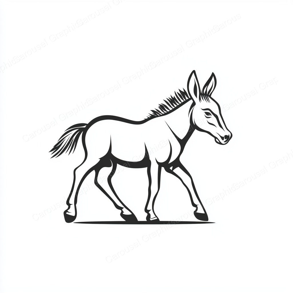 Donkey Vector Graphic preview