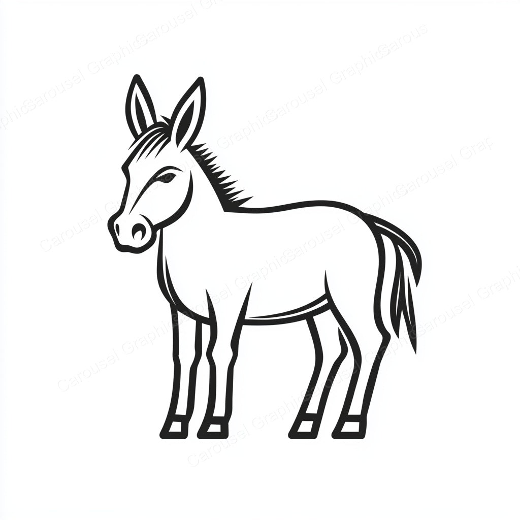 Donkey Vector Graphic preview