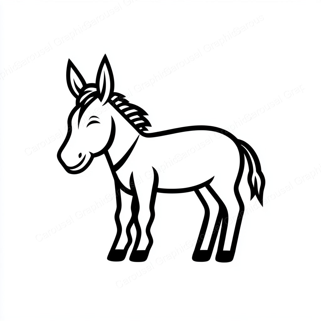 Donkey Vector Graphic preview