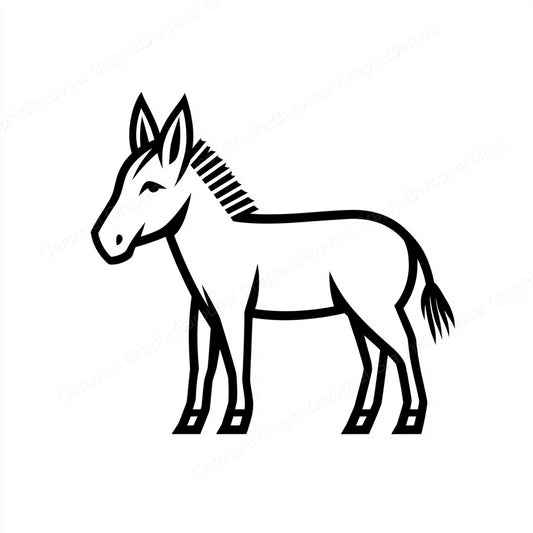 Donkey Vector Graphic preview