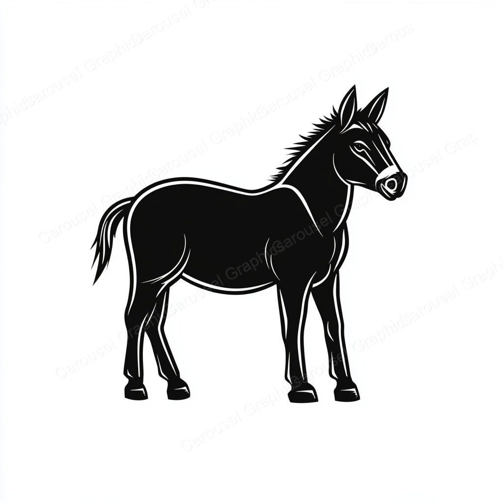 Donkey Vector Graphic preview